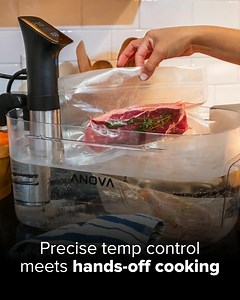 "🙌Simply set it and go -- focus on what matters most! 🍽Savor restaurant-quality meals with ease. 🚫🧼Spend less time cleaning and more time having fun!" | Anova