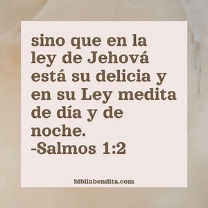Explicación Salmos 1:2. 'sino que en la ley de Jehováestá su delicia y en su Ley medita de día y de noche.' - BibliaBendita