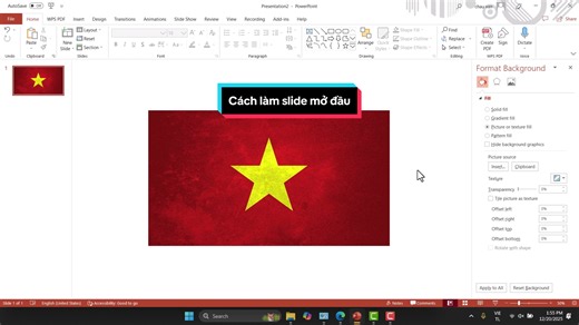 Cách làm slide mở đầu ấn tượng #learnontiktok #slide #ppt #mẹo_powerpoint #powerpoint