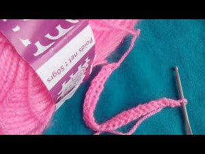 tuto: comment réaliser une double chaînette/ cordon au crochet