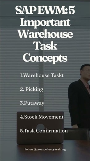 SAP EWM 5 Important Warehouse Task Concepts