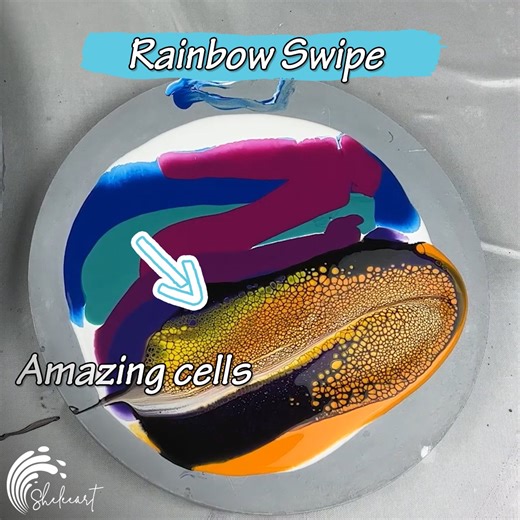 20K views · 1K reactions | An Acrylic Transfer Full Of Colour! *Vibrant* | Sheleeart | Facebook