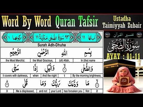 Surah Adh-Dhuha Ayat 1–11 Tafsir | Taimiyyah Zubair | Quran Tafseer in English