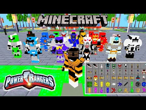 POWER RANGERS [30 SUITS] ADDON/MOD IN Minecraft PE/BEDROCK For Android/PC !DOWNLOAD ADDON HERE!