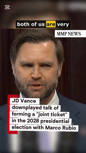 Rubio 2028? JD Vance Downplays Joint Ticket Talk
