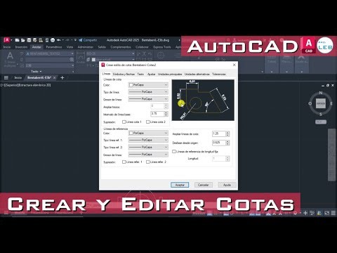 [AutoCAD]-Crear y Editar Cotas