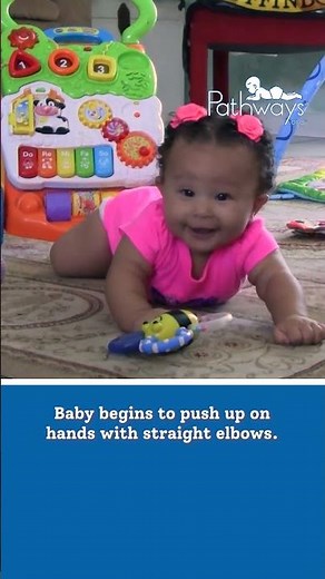 5 Month Old: Tummy Time Abilities #shorts