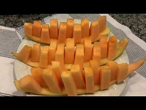 6 cách cắt trình bày dưa lưới hấp dẫn.,màu tươi sáng, ăn ngon, bỗ, khỏe nè.