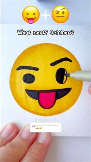 Emoji Mix 😛+🤨 #shorts #youtubeshorts #art #emojimix #viral #trending #drawing #emojichallenge #fun