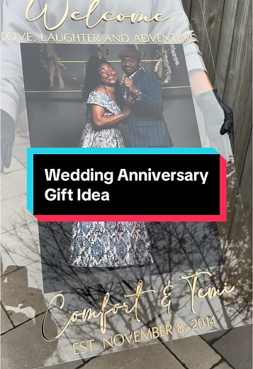 Personalized Wedding Anniversary Photo Plaque Gift