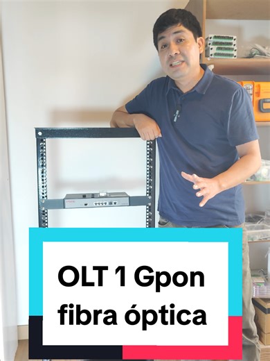 OLT 1 GPON marca #hsgq #fibraoptica