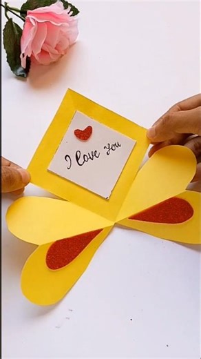 Diy paper Love card craft ideas//easy paper crafts//paper crafts gift ideas//#diy #paperlove
