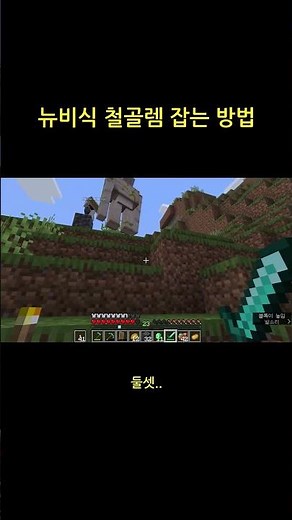 뉴비식 철골렘 잡는 방법 #마크 #2030