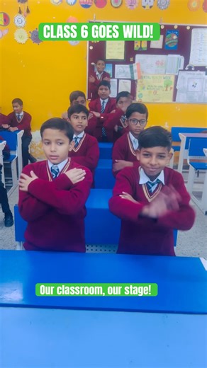 Not a boring class, just vibes! #Class6 #HappyClassroom #DanceBreak #SchoolFun #YTShorts