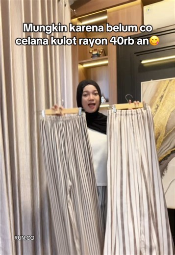 Secantik ini under 50rb an aja😍#pestarasaakhirtahun #runco #fyp #kulotrayon #celanastripe