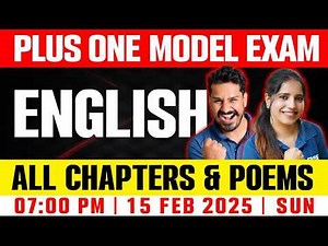 Plus One English Model Exam | All Chapters & Poems | Exam Winner