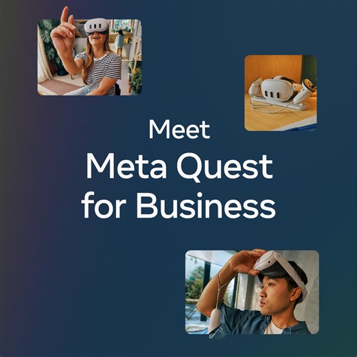 4.4K views · 116 reactions | Meet Meta Quest for Business – making adoption and scaling of mixed reality devices at work simple. Set up profiles, control permissions, and manage Quest headsets swiftly, seamlessly, and securely. Unleash the power of mixed reality at work for everyone: https://metafor.work/QuestforBusiness #MetaQuestForBusiness | Meta for Work | Facebook