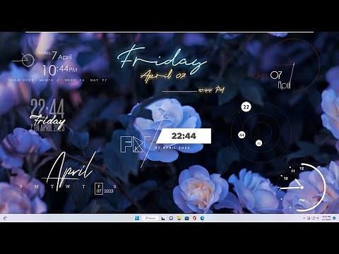 Time skins and Clock skins - Rainmeter