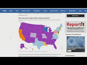 Texas requires vehicle inspections — How many other states do it?
