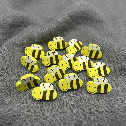 Cute Honeybee Wooden Buttons 20mmx15mm, Bumble Bee Wood Shank Button for Kids Clothing Cardigan, Insect DIY Craft Sewing Notion, Baby Decor - Etsy