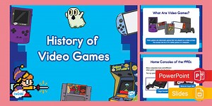 History of Video Games PowerPoint & Google Slides for K-2nd Grade