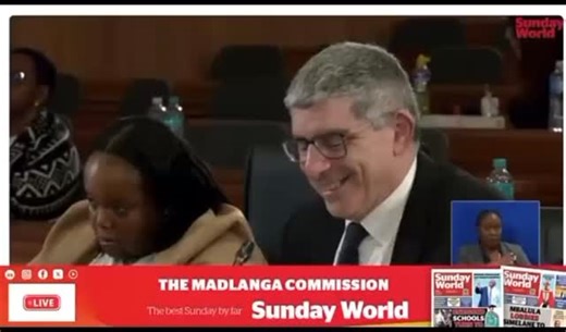 Brown Mogotsi, a controversial North West businessman and police minister Senzo Mchunu's comrade, answers questions from commissioner Adv Sandile Khumalo SC of the Madlanga Commission of Inquiry about allegations that Vusimuzi "Cat" Matlala is funding Mchunu's alleged ANC 2027 presidential campaign bid. | Sunday World