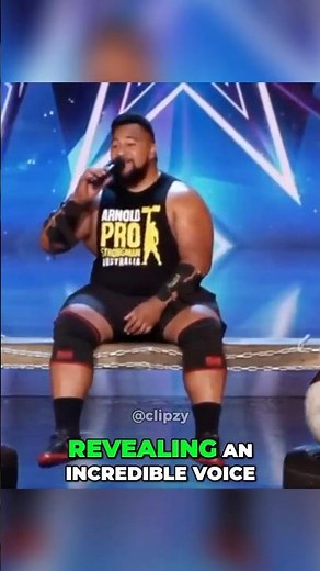 The singing strongman... @TalentsWorldTv