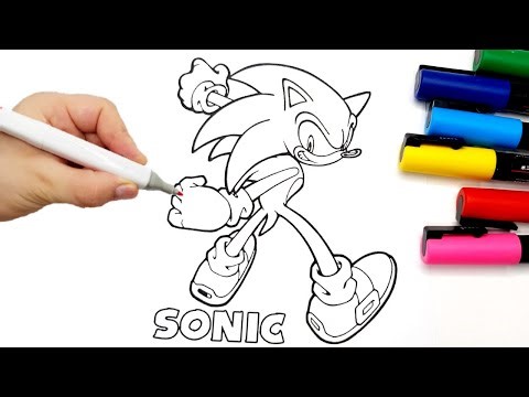 Sonic - Coloring Pages NEW Sonic BOOM 3