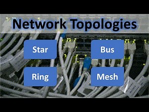 Network topologies - star, bus, ring and mesh!