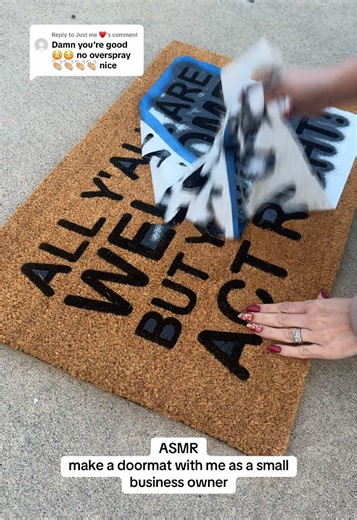 ASMR Doormat Crafting Experience
