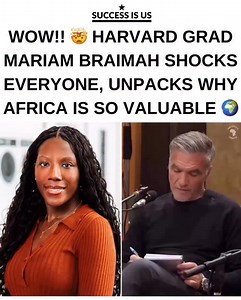 MIC DROP! Mariam Braimah A Harvard graduate and founder of @kimoyoinsights speaks about the market value of the continent of Africa 🌍 We are a positive media platform for the black community, give us a follow and visit our website for more successisus.co 🙌🏾 | Black&Brown Success