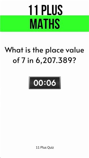 11 Plus Exam Paper | Maths Preparation [Question #103]