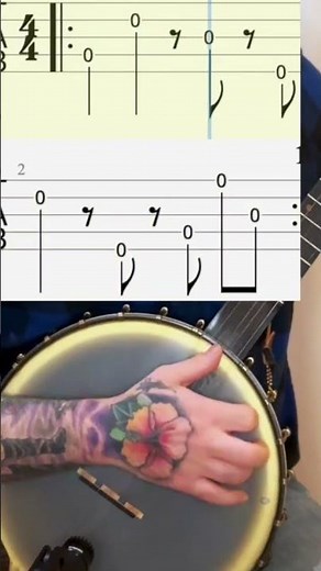 Tricky clawhammer banjo backup pattern