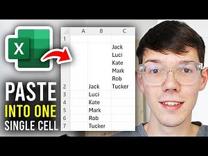 How To Paste Multiple Cells Into One Single Cell In Excel - Step By Step