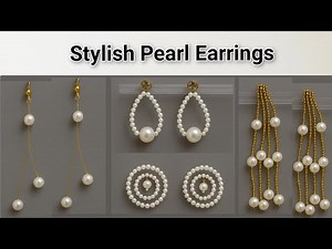 ✨ Stylish Pearl Earrings | Elegant DIY Jewelry Ideas 💎 | Handmade jewelry tutorial