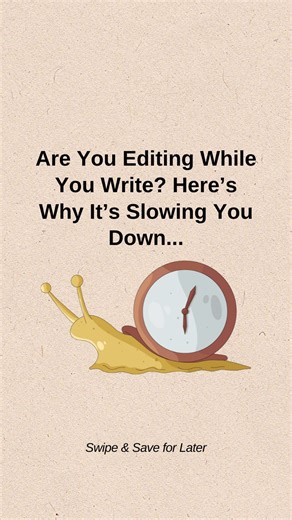 STOP editing while you write! Here’s why it’s killing your creativity... If you’ve ever gotten stuck reworking the same sentence instead of finishing your chapter, this is for you. 💡 Writing and editing are two completely different brain modes. One creates. The other critiques. And when you try to do both at once? You stall. That blinking cursor becomes your enemy. Here’s the fix: 📝 Write first — edit later. ✅ Let ideas flow in the first draft. ✅ Don’t worry if it’s messy. That’s the point. ✅ 