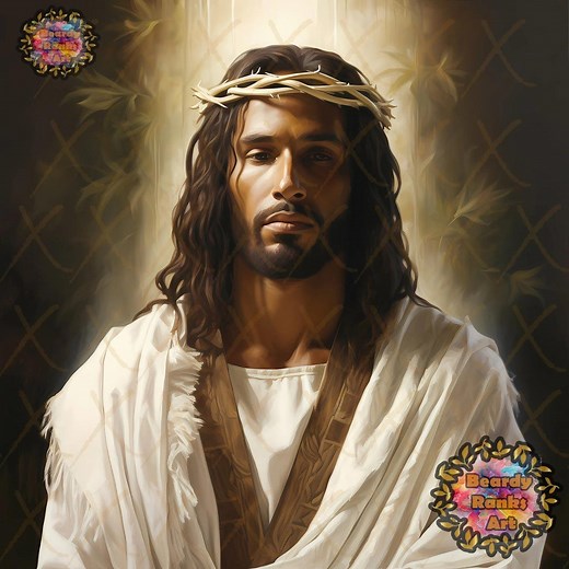 Black Jesus Christ Art, Religious Wall Art, Christian Artwork, African American Jesus, Black Christian Art, Afrocentric Art, Melanin Jesus - Etsy