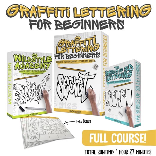 Graffiti Lettering for Beginners [ONLINE COURSE] - Etsy