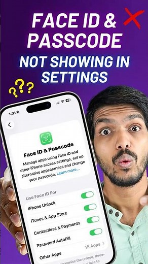 Face ID & Passcode Not Showing in Settings 😡