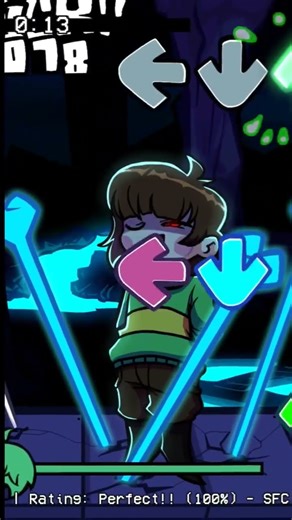 FNF Sans Chara #shortfeed #shortsfeed #shortsvideo #shortvideo #fnf #mod #fnfmod #sans #chara #dust