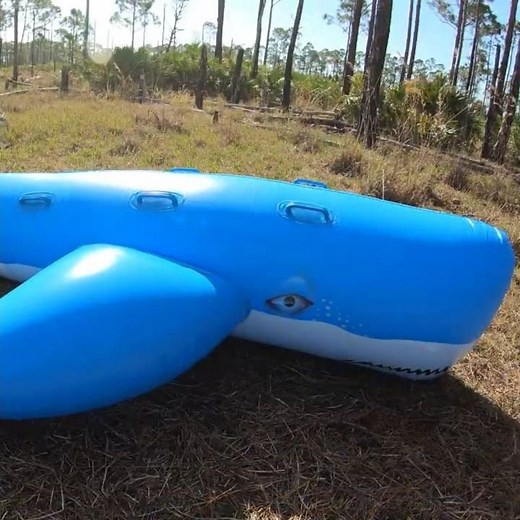 Kangaroo Floats Massive Inflatable Whale Ride-On Pool Toy Inflation