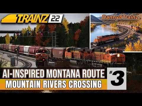 Trainz 22: AI-Inspired Fall Montana Route Build (Episode 3) | DannyBTrainz