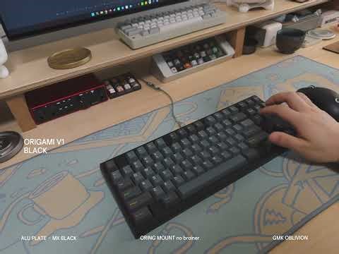 Origami TKL Sound Test with V1&V2 Comparison