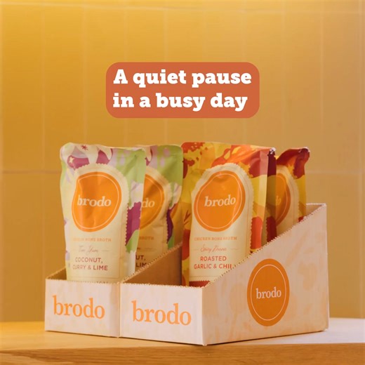 Buy a 24 Pack and Get a FREE 6-Pack when you buy Brodo today. Brodo is the best bone broth on the planet created by award-winning chef Marco Canora who started serving bone broth in coffee cups in NYC in 2014. Unlike watery store bought broths that are filled with concentrates, powders, and preservatives, Brodo is made with only the highest quality organic and grass-fed ingredients. Over ten years later, we now ship our broth nationwide in convenient 1-cup pouches so you can create the perfect d