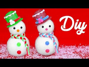 Christmas ideas - DIY Snowman as Home decor or Christmas Tree Decoration