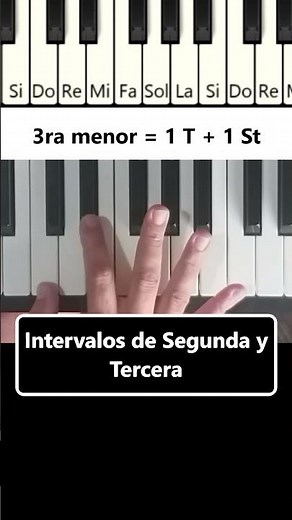 Intervalos de Segunda y Tercera #pianoparaprincipiantes #clasesdepiano #intervalosmusicales