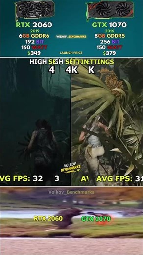 RTX 2060 vs GTX 1070 - Is DLSS enough to save 6GB VRAM? #pcgaming #gaming
