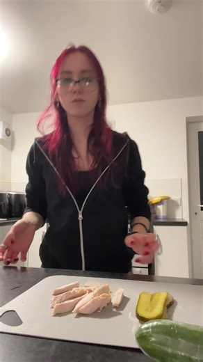 Making a Simple Chicken Wrap at Home