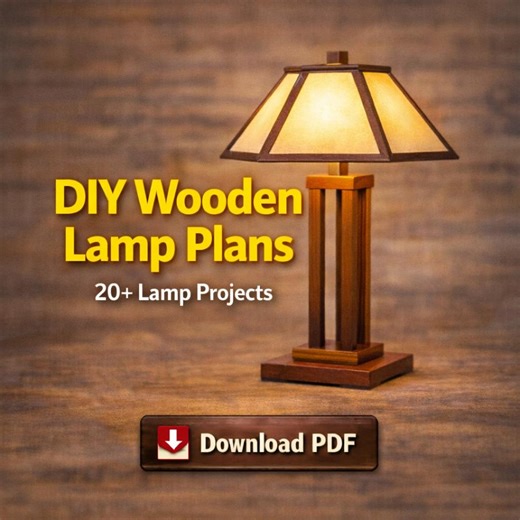 DIY Wooden Lamp Plans: 20  Lamp Projects (PDF File) - Etsy