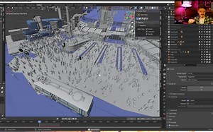 blender大规模人群（群集）制作